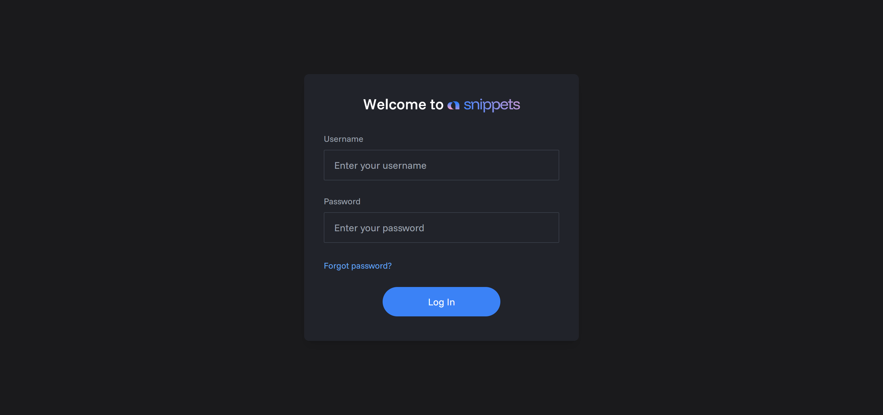 Login Screen Placeholder